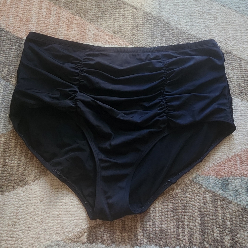 Black High-Waisted Bikini Bottom
